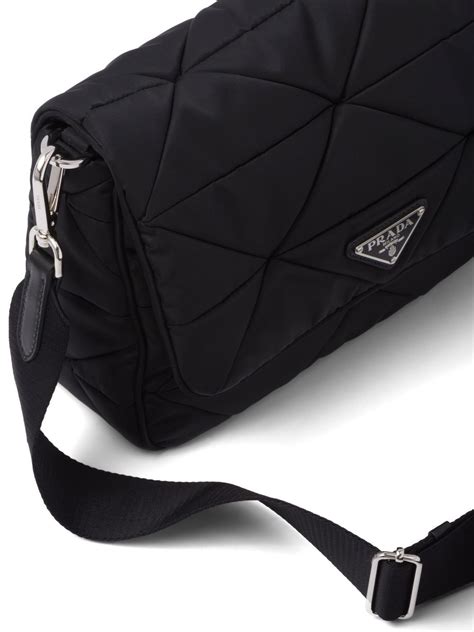 discontinued prada bag black with two large buckles|prada padded nylon shoulder bag.